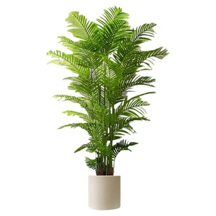 仿真绿植高端轻奢散尾葵法式中古风客厅室内装饰高级感假植物摆件