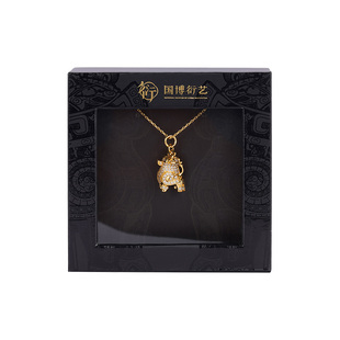 中国国家博物馆青铜鸮尊系列首饰古风精致珍珠项链耳钉女神节礼物