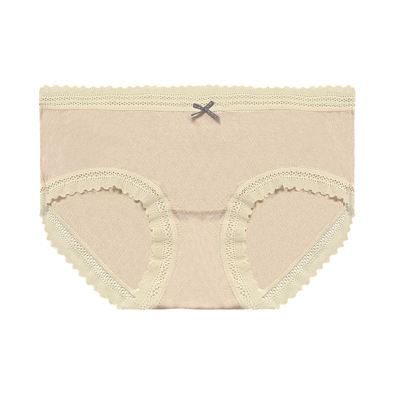 EAZMOL棉纱莫代尔内裤女性感舒适少女甜美无痕抗菌透气三角裤夏季