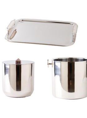 印度进口银色亮面酒具开瓶器套装