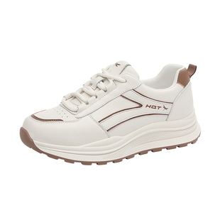 红蜻蜓女鞋冬季新款鞋子厚底防水休闲老爹运动鞋女阿甘旅游鞋加绒