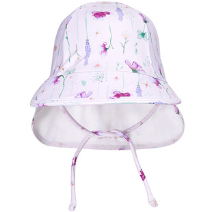 丹麦MINI A TURE童装夏季男女童防晒遮阳宽帽檐泳装遮阳帽子