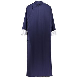 长衫民国男装袍子年会演出服长袍马褂中式伴郎服中国风相声大褂