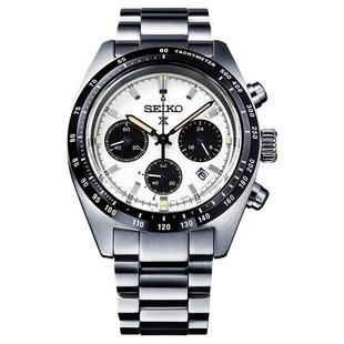 SEIKO精工手表男女款小熊猫迪太阳电能石英表运动计时情侣腕表