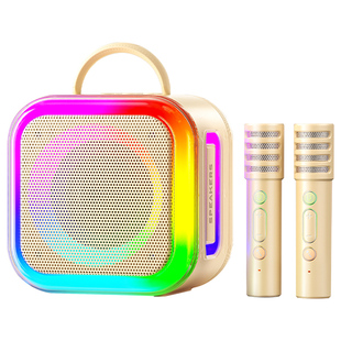 K89麦克风音响话筒一体家用蓝牙音箱家庭KTV无线唱歌机卡拉OK儿童