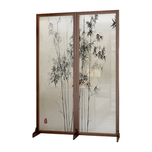 屏风隔断简约客厅折叠移动实木入户进门卧室遮挡家用房间分割神器