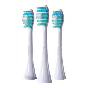 apiyoo艾优P7/Y8/T9通用成人电动牙刷刷头P7牙刷头3支软毛白黑色