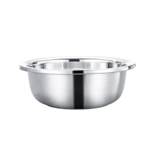 不锈钢脸盆加厚加深大洗衣盆洗菜盆特大304食品级家用 厨房铁盆子