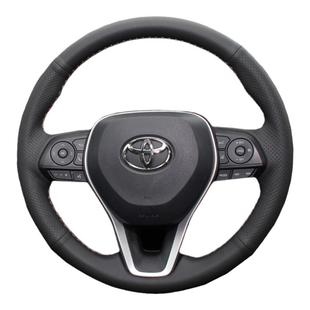 徐记适用丰田塞纳真皮手缝方向盘套 汉兰达皇冠陆放格瑞维亚把套