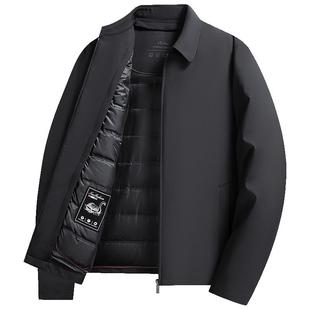 鸭鸭商务羽绒服男士2025年冬季新品中长款潮流时尚鹅绒保暖外套X