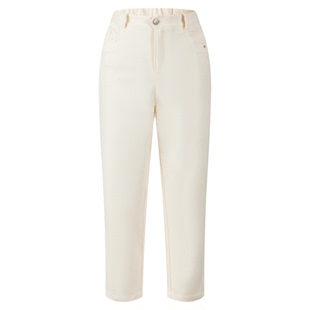 DTLANDO早春上新女装简约中高腰直筒裤通勤休闲设计师品牌长裤子