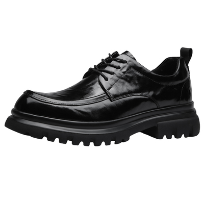 头层牛皮皮鞋男真皮商务正装休闲2026新款厚底增高男鞋新郎结婚鞋