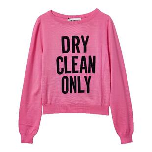 moschino/莫斯奇诺女士日常通勤字母印花针织衫 银泰百货 301596
