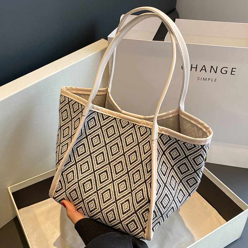 新品 高级感小众手提包包女2023新款时尚单肩水桶包学生通勤休闲