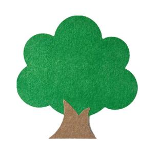 大树毛毡墙贴幼儿园环创造型文化墙面装饰软木板公告栏自粘照片墙