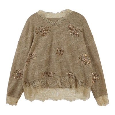 冬季新款费尔岛毛衣毛针织衫女