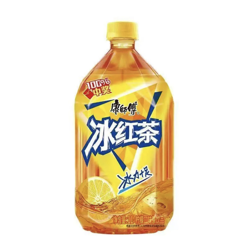 康师傅冰红茶柠檬大瓶1L*12瓶