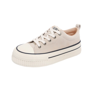 三福爆款厚底板鞋女2025年新款秋季百搭休闲板鞋增高运动小白鞋子