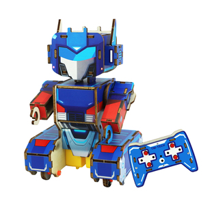 科技小制作手工diy材料炫酷遥控机器人学霸玩具科学实验手工材料