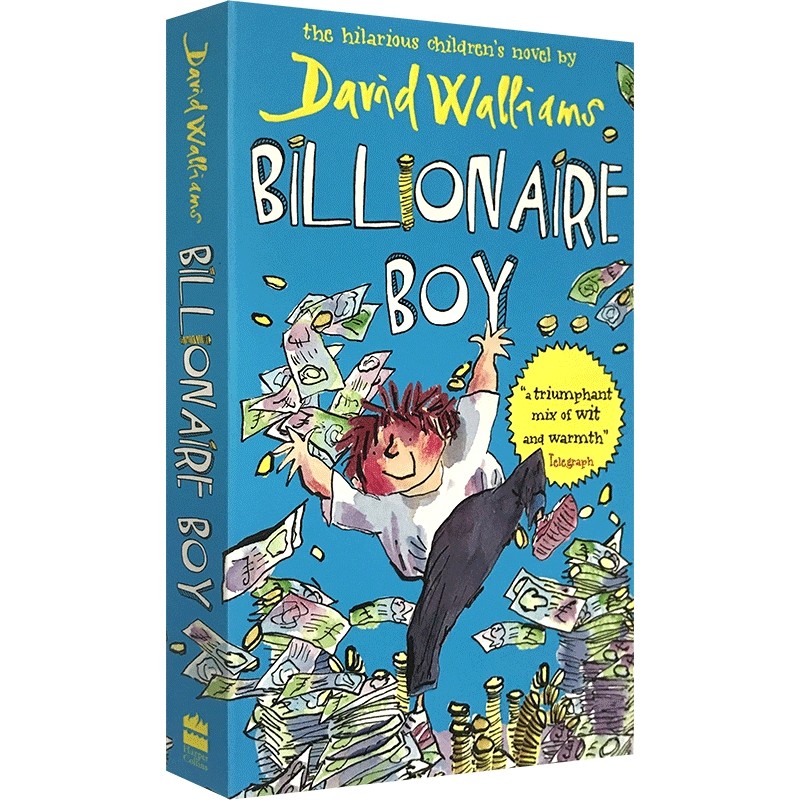正版 钱堆里的男孩 英文原版 Billionaire Boy 大卫少年幽默小说系列 罗尔德达尔继承人David Walliams 英文版 进口英语书籍