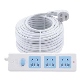 加长插线板带线拖线板家用接线板电动车充电插排10/20米/公牛插座