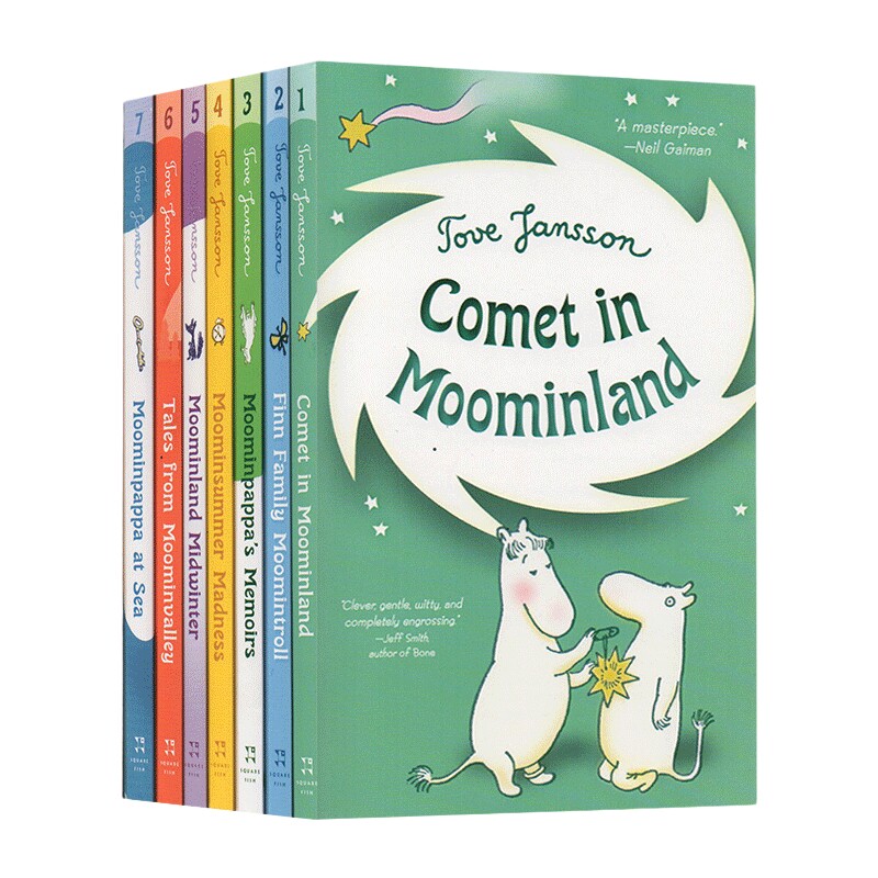 姆明谷系列7册 英文原版绘本 Moominvalley in November 儿童图画故事书读物 姆明谷神话 魔术师的帽子 姆明山谷 经典绘本英语书籍