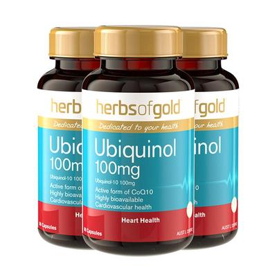 herbsofgold辅酶Q10泛醇成人中老年还原型护心脏活性易吸收和丽康