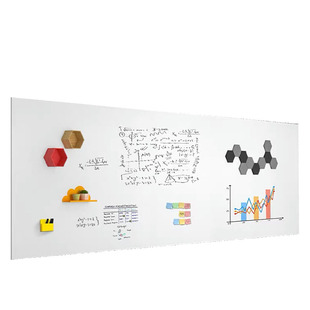 加厚哑面双层磁性白板墙贴办公会议磁力家用磁吸墙教学投影易擦写