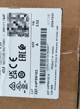 22F-V4P5N103  罗克韦尔AB 变频器 现拍前询价下单
