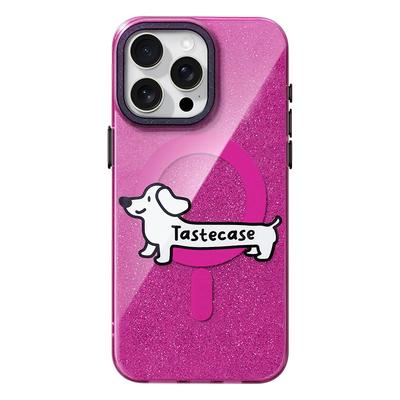 高级感闪闪腊肠狗磁吸手机壳