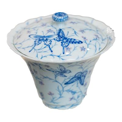 青樵轩春日茶器手绘青花瓷大上新