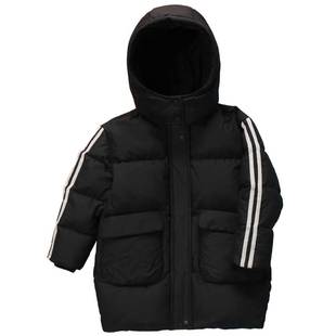 雅鹿女童羽绒服2025新款洋气儿童宝宝女宝大童中长款加厚冬季外套