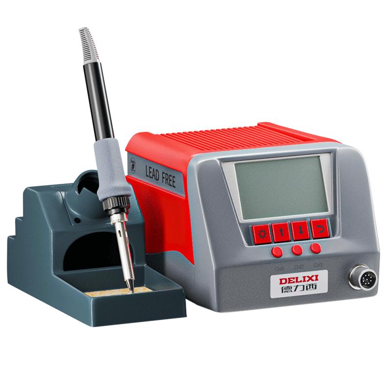 德力西936S电烙铁 可调温家用维修焊接工具套装焊锡枪60W恒温焊台