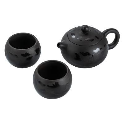 黑色紫砂壶遇变变色西施凤鸣壶