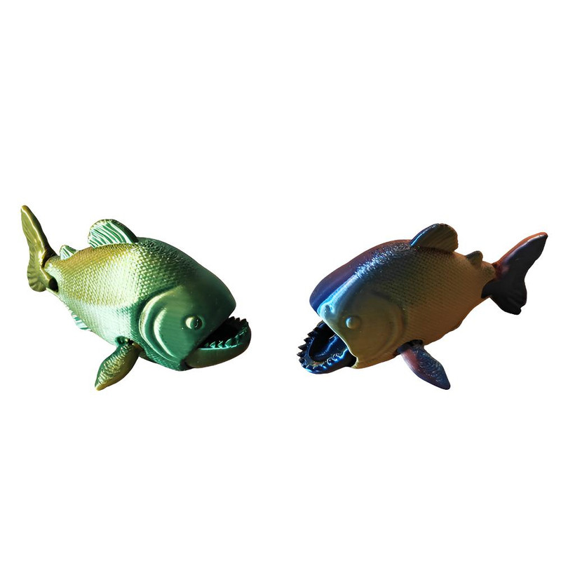 3D打印水虎鱼食人鱼模型玩具仿仿真/动物玩偶