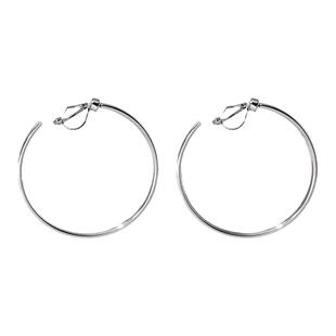 赵露思同款大素圈蚊香盘耳夹无耳洞女简约大气耳饰小众高级感耳环