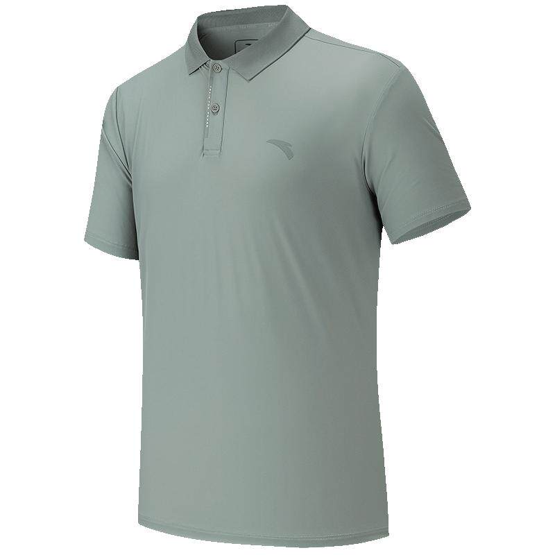 安踏型动POLO丨冰丝翻领短袖男装2026夏季新款透气运动服t恤上衣