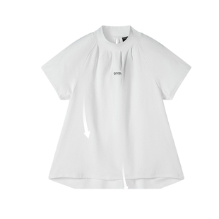 outdoor products 新年款户外吸湿速干半高领修身速干短袖T恤女