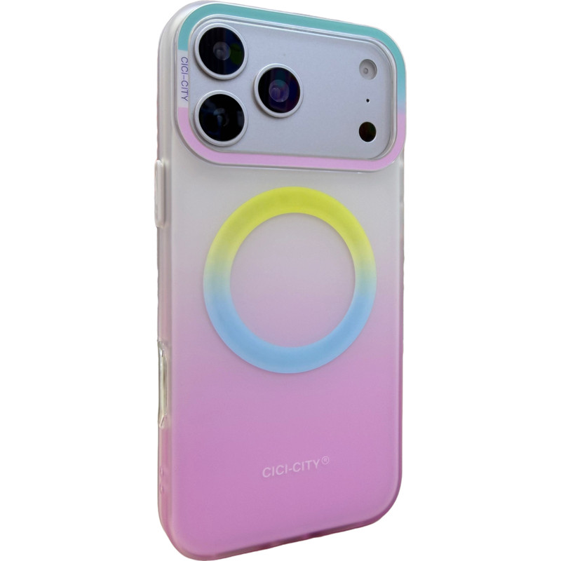 CICI-CITY撞色整体磨砂肤感双层IMD适用iphone18苹果17promax男女16pro高级15包相机独立键抗指纹磁吸手机壳