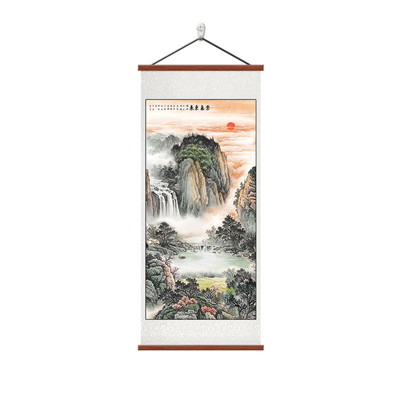 紫气东来玄关装饰画办公室挂画
