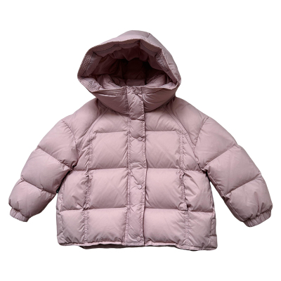 短款加厚保暖女童90白鸭绒羽绒服