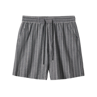 韦恩泽维尔大码休闲条纹短裤