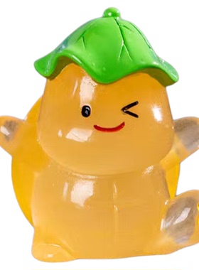 彩色夜光小乌龟微景观车载摆件