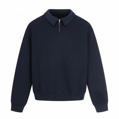 半拉链小翻领卫衣韩系春季