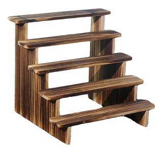 实木展示架收纳架桌面潮手办泡泡玛特盲盒玩偶多肉绿植阶梯小架子