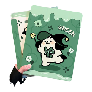 创意魔术小狗适用于iPadAir5保护套2021新款mini6苹果ipad9平板保护壳air4笔槽12.9寸2021防摔4第10九8代三折