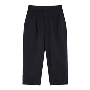 BLUE ERDOS 新款宽松纯色薄款七分裤哈伦裤女裤B245F4019