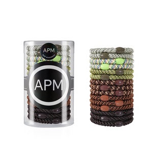 APM时尚发圈女彩色高弹力皮筋高级感头饰高马尾发绳头绳手工编织