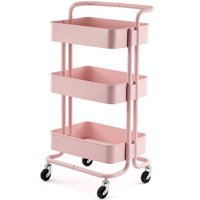皮肤管理专用推车美发移动收纳整理置物架美甲工具车美容院小推车