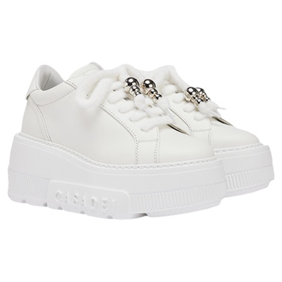 CASADEI/卡桑蒂 Nexus牛皮运动鞋 轻盈厚底松糕鞋 7CM增高